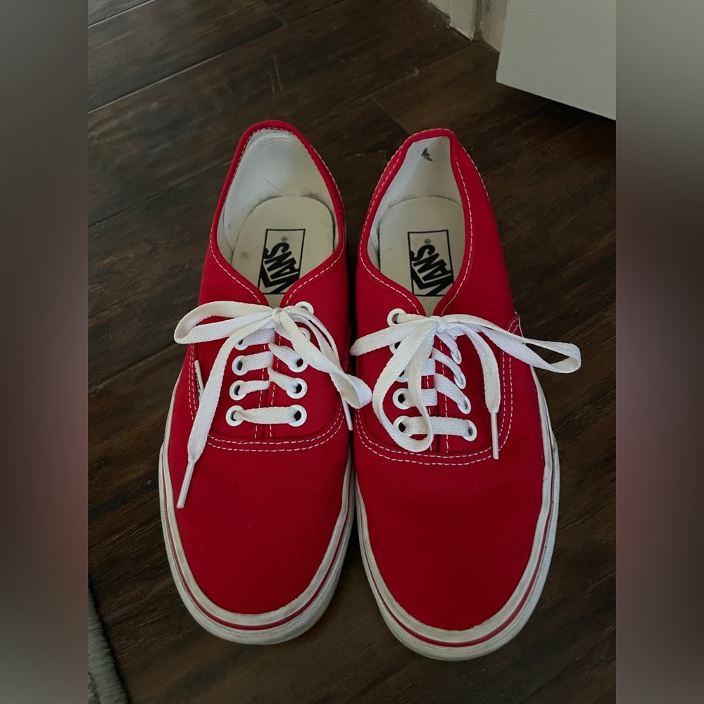 Vans Authentic Shoes, Red, Women’s size 8.5